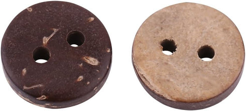 Coconut Shell 2 Holes Sewing Buttons, 400Pcs Brown Coconut Craft Buttons for DIY Scrapbooking Decor Clothing Accessories...
