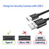 16.4Ft/5M Long USB C Cable, Durable USB A to USB C Charging and Data Sync Cord, Power Extension Cable for Any USB-C Enabled Security Cameras Phone...