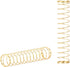 DUROCK Gold Plated Springs 63.5g Long Spring Custom Mechanical Keyboard Switch Springs Compatible with Cherry MX and Variant Mecha 63.5g Long 110p...