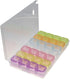2pcs Nail Art Storage Box, 28 Grids Clear Plastic Jewelry Box Organizer, Bead Storage Containers Diamond Painting Accessories DIY Nail Art Craft...