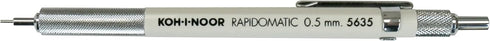 Koh-I-Noor Rapidomatic Mechanical Pencil, 5mm Lead, White, 1 Each (5635)...
