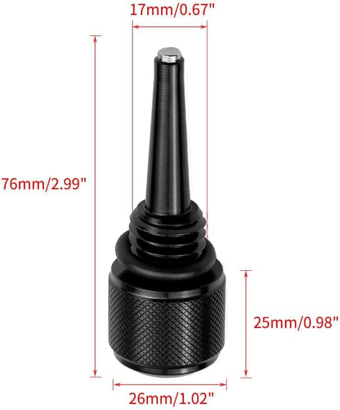 JMCHstore Aluminum Alloy Magnetic Oil Dipstick for Predator 212 Coleman 196cc Mini Bike Ghost 224cc Engine, KT196 Go Kart, BT200X CT200U EX, Baja ...