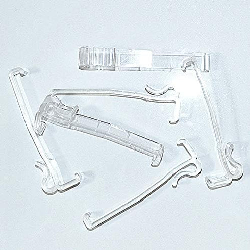 Valance Clips 6pcs 3-1/4'' Window Blinds Hidden Clip Clear Plastic for Horizontal Blinds Valance Retainer Holder...