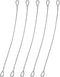 5PCS Safety Cable Lock with loops 12 inch Steel Cable for Locks Luggage Lock Security Wire Rope with Double Loop Safety Cable Lock Braided Steel C...
