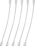 5PCS Safety Cable Lock with loops 12 inch Steel Cable for Locks Luggage Lock Security Wire Rope with Double Loop Safety Cable Lock Braided Steel C...