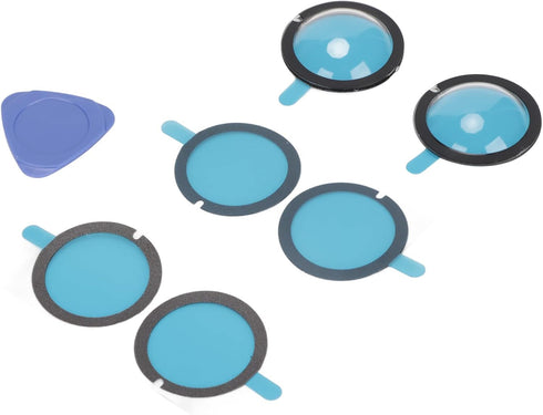 ASHATA Dual Lens Guards,HD Sports Camera Lens Protective Cover,High Hardness High Transmittance Dual Lens Guards,3 Pairs Lens Guards,for Insta360 ...