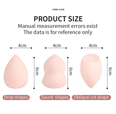 Blender Makeup Sponge For Blending, Latex Free Makeup Sponge, Soft and Bouncy Beauty Blender Sponge Set For Face Cream, BB Cream, Foundations, Pow...