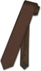 Vesuvio Napoli Narrow NeckTie Skinny CHOCOLATE BROWN Men's Thin 2.5" Neck Tie...
