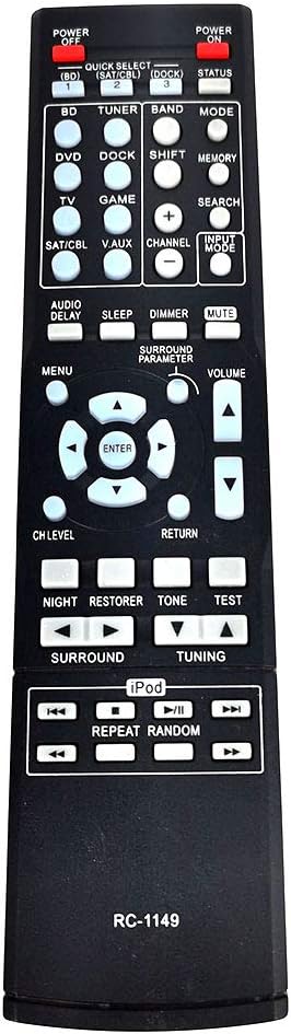 New RC-1149 Remote Control for Denon AV Receiver AVR-390 AVR-391 AVR-1311 AVR-1312...