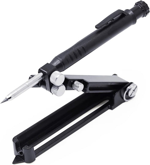 Woodworking Graffiti Tools - Graffiti Measuring Aluminum Pencils, DIY Markers with Deep Holes, Adjustable Gauges...