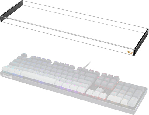 Desing Wish Keyboard Cover for Redragon K556, Water Resistant Half-Covered Acrylic Keyboard Dust Cover Anti-Cat Keyboard Lid Compatible with Redra...