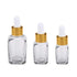 3 Pcs Clear Square Refillable Glass Dropper Bottles Essential Oil Bottles Pipettes Bottles with Funnel 10ml...
