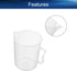 Bettomshin 1Pcs 1000ml Metric Plastic Graduated Beaker, Lab Beakers Multipurpose Mixing Cups Measuring Cup Transparent for Lab Kitchen Liquids...
