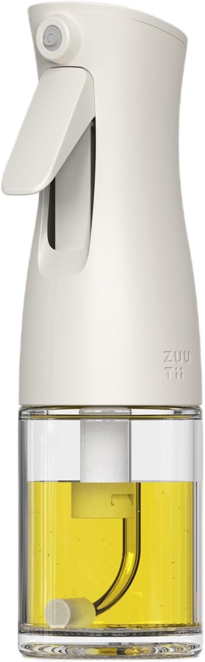 Zuutii Oil Sprayer for Cooking, 170ml Olive Oil Sprayer Mister, Olive Oil Spray Bottle for Salad, BBQ, Continuous Spray with Portion Control, Kitc...