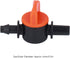 1/4 Inch Drip Tube Shut off Valve, Universal Tubing Irrigation Coupling Switch Plastic Hose Pipe Tube Drip Line Cut Off Barbed Adapter Through Con...