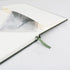 Grid Journal Bullet Notebook - Dark Green Leather Cover, 8.3 x 5.7Inch, 160 Pages, 100gsm Paper, Hardcover with Inner Pocket, Elastic Closure and ...
