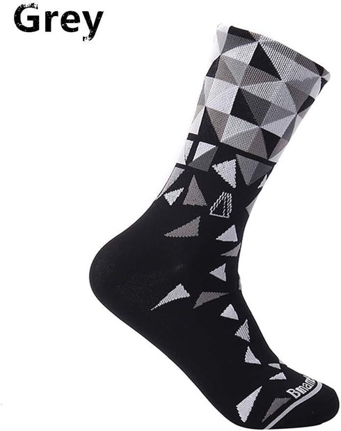 Men and Women Cycling Socks 4 Pairs Sports Socks Comprssion Running Socks (Mixed Color) (Mixed Color) …...