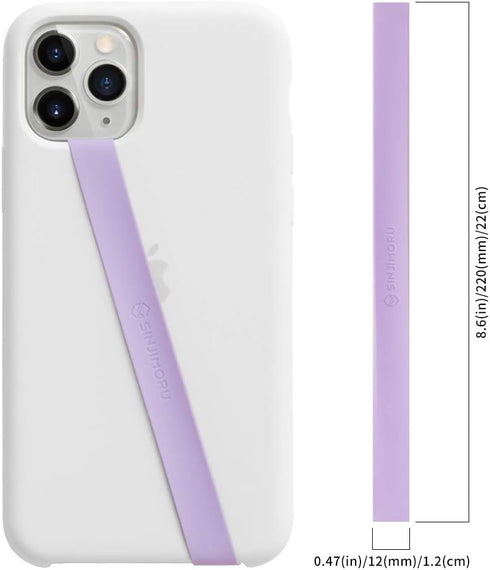 Sinjimoru Silicone Stretching Strap as Phone Grip Holder, Slim Grip Tape for iPhone Case, Secure Phone Strap as Cell Phone Holder. Sinji Loop Lave...