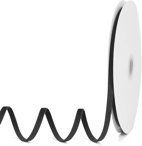 Black Velvet Ribbon 1/4 Inch x 20Yd,Double Faced Premium Velvet Ribbon for Gift Wrapping Handmade Crafts Bow Making,Christmas and Wedding Decorati...