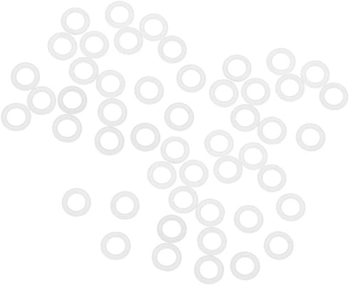 uxcell Silicone O-Rings, 8mm OD 5mm ID 1.5mm Width VMQ Seal Gasket for Compressor Valves Pipe Repair, White, Pack of 50...