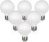 KGC LED Edison Globe Light Bulbs, Neutral White 4000K CRI 90, LED Filament Light Bulb, 5W Equivalent to 40W, G25(G80) Dimmable, Milky Glass, Bathr...