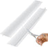 MSDADA 2 Pcs Silicone Stove Counter Gap Cover, Kitchen Counter Gap Anti-Slip Filler for Seals Spills Between Counter, Stovetop, Oven, Washing Machine (25 Inches, White?
