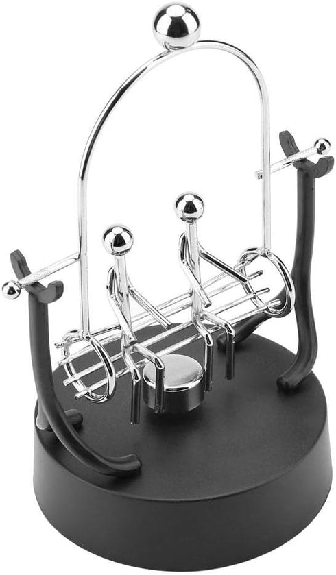 ZJchao Electronic Shake Wiggle Device Perpetual Motion Model Desk Toy Swinging Kinetic Art Craft Decoration Steel Swings Sculpture Balance Stainle...