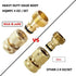 HQMPC Garden Hose Quick Connect Solid Brass Quick Connector Garden Hose Fitting Water Hose Connectors Garden Hose Disconnect 3/4 inch GHT (2Sets) ...