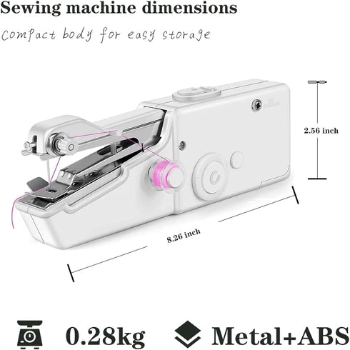 Handheld Sewing Machine,Mini Sewing Machine for Quick Stitching,Portable Sewing Machine Suitable for Home,Travel and DIY, Sewing Machine for Begin...