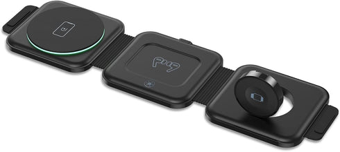 3 in 1 Magnetic Foldable Wireless Charger, Ankilo Wireless Charging Station for Travel,Portable Wireless Charging Station...
