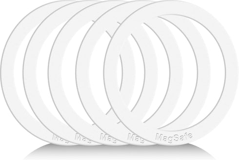 Universal MagSafe Ring, 5 PCS Magnet Sticker Magnetic Adapter Ring Compatible with Magsafe Accessories & Wireless Charging for iPhone 15/14/13/12 ...