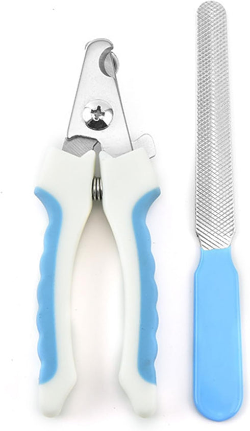 Dog Nail Clippers Trimmer for Small Medium Large Dog, Pet Grooming Tool with Quick Sensor, Nail File-Blue...