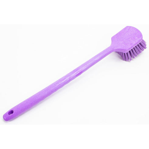 SPARTA 40501EC68 Plastic Large Scrub Brush, Kitchen Brush, Utility Brush With Long Handle For Cleaning, 20 Inches, Purple...