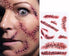 Tinuos Horror Realistic Fake Bloody Wound Stitch Scar Scab Waterproof Temporary Tattoo Sticker Halloween Masquerade Prank Makeup Props-5PC...