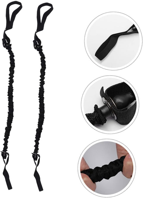 4Pcs Abdominal Wheel Elastic String fitness exercise bands Ab Roller Ropes resistance rope exercise resistance bands Ab Wheel Roller Straps Cloth ...