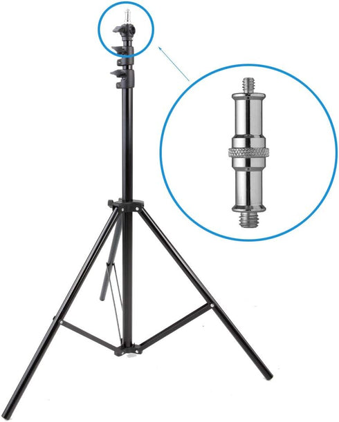 2 Pieces Standard 1/4 to 3/8 inch Metal Male Convertor Threaded Screw Adapter Spigot Stud for Studio Light Stand, Hotshoe/Coldshoe Adapter, Ball H...
