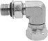 (2-PACK) 6901-04-04-NWO Hydraulic Hose Adapter Fitting 1/4"Male Adjustable Nut O-Ring Boss(7/16"-20UNF)×1/4"Female Swivel(1/4"-18NPSM)90° Elbow SA...