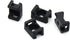 (100 Of Pack) Black 4.5mm Cable Tie Mount Base Saddle Type Mount Screw Wire Bundle Base Holder Width Cable Large Size 0.6 inch...