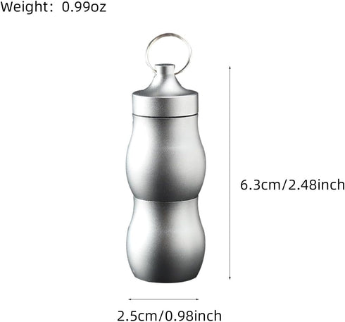 Portable Pill Case,2 Compartment Waterproof Keychain Pill Holder,Pill Container for Daily Supplyment......