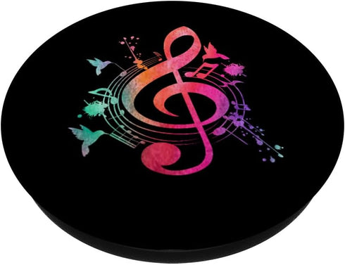 Musician Animal Birds Musical Instrument Music PopSockets Adhesive PopGrip...