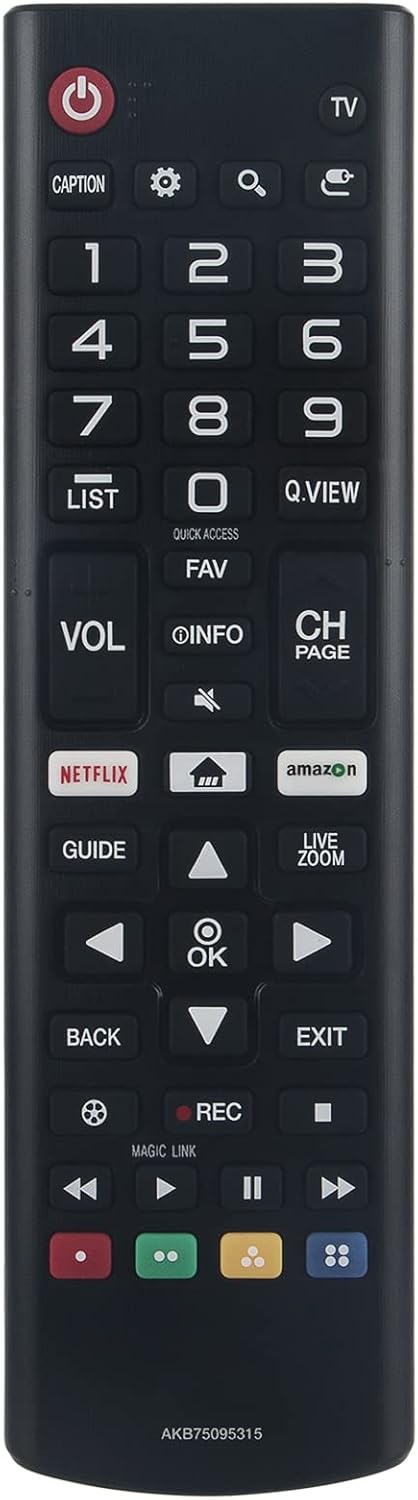 AKB75095315 Replaced Remote Control fit for LG Smart TV 55UK7700AUB 55UK7700PUD 60UK6200PUA 60UK6250PUB 65SK8000AUB 65SK8000PUA 65SK8050PUA 65SK85...