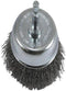 Forney 72731 Wire Cup Brush, Coarse Crimped with 1/4-Inch Hex Shank, 3-Inch-by-.012-Inch, 1 Pack , Metal Grey...