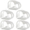 1/4" - 1/2" Plastic Tubing Clamps Adjustable Tube Clamp, Laboratory Pinch Valve Flow Control Hose Clamp - Pack of 5 White...