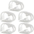 1/4" - 1/2" Plastic Tubing Clamps Adjustable Tube Clamp, Laboratory Pinch Valve Flow Control Hose Clamp - Pack of 5 White...