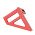 Imperial 3D Multi-Angle Measuring Ruler, Red 45/90 Degree Aluminum Alloy Woodworking Square Protractor, Miter Triangle Ruler High Precision Layout...