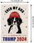 GAGEC Beagle Garden Flag Even My Dog Is Waiting For Trump 2024 Vertical Burlap Double Sided Dog Outdoor Decor Yard Lawn Home Decoration 12.5 x 18 ...