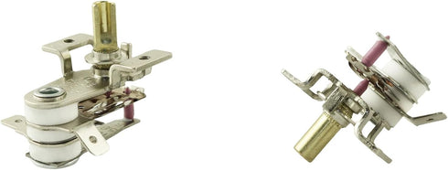 2PCS Metal Thermostat 16A Electric Stove Rice Cooker Adjustable Temperature Heating Controller Suitable for Electric Heaters Electric Irons Toaste...