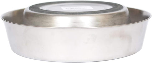 ICONIC PET 2 Pack of 2 Cup Stainless Steel Non Skid Pet Bowls for Dog or Cat with Raised Rim Dishwasher Safe Pet Food and Water Bowls - 16 Oz...