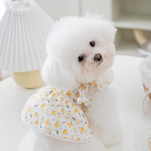 Pet Floral Dress Dog Summer Dress for Small Dog Cats Puppy Princess Dress for Party Holiday Birthday Costume Pet Clothing Outfits for Small Medium...