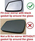 Mirror Glass with Adhesive for Fitting Over Auto-Dimming Mirror for Various BMW Models - Driver Side View Left LH - Check Size and Pictures...